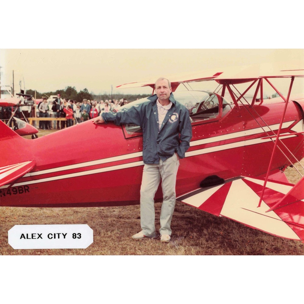 Vtg 1983 Alexander City AL Biplane Aviation Color Photo Alex City - Picture 1 of 2